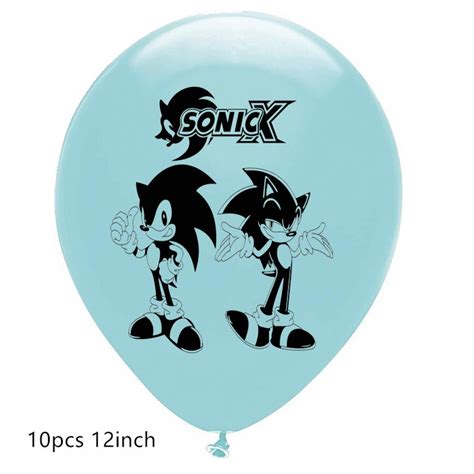 Sonic Latex Balloons The Hedgehog Foil Ballons Super Hero Sega Etsy