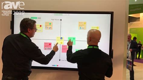 Ise 2019 Flatfrog Showcases Dell Interactive Collaboration Display