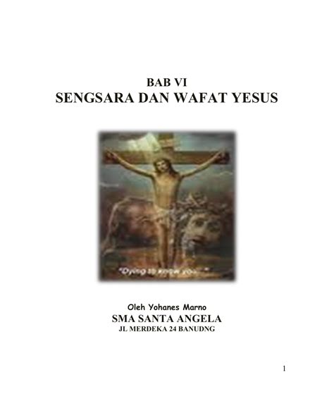 Sengsara Dan Wafat Yesus