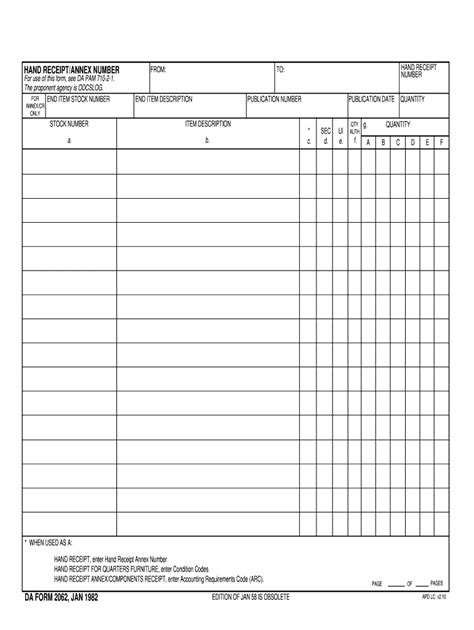 Da Form 2062 Fillable Word Fill Online Printable Fillable Blank