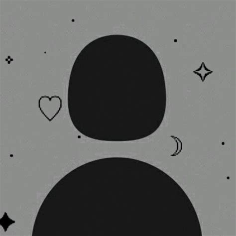 An Abstract Black And White Photo With Stars Moon And Heart Shapes In
