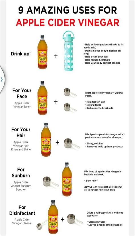 9 Amazing Uses Of Apple Cider Vinegar Apple Cider Vinegar Health