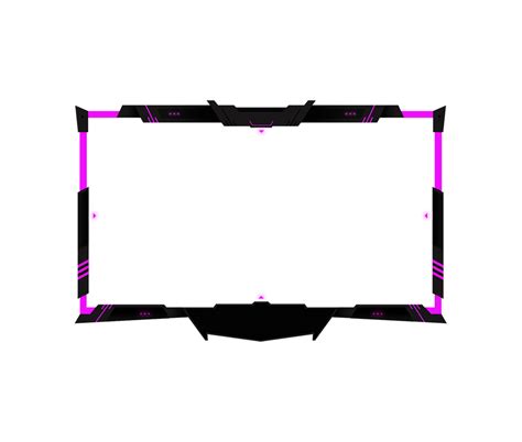 Pink And Black Webcam Overlay W60 Stream Overlay Für Twitch Und Youtube