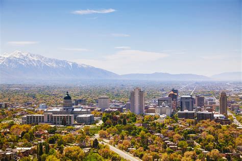 Salt Lake City Overview Salt Lake City Overview On A Sunny Flickr