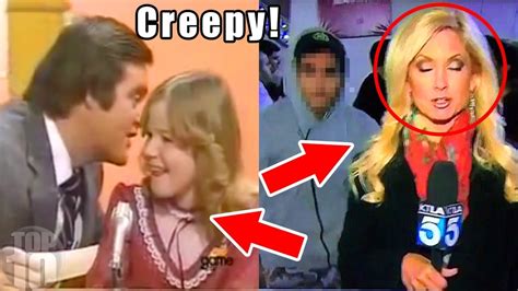 Creepy Moments On Live Tv Youtube