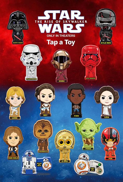2019 Mcdonalds Star Wars Rise Of Skywalker Happy Meal Toys Choose Toy