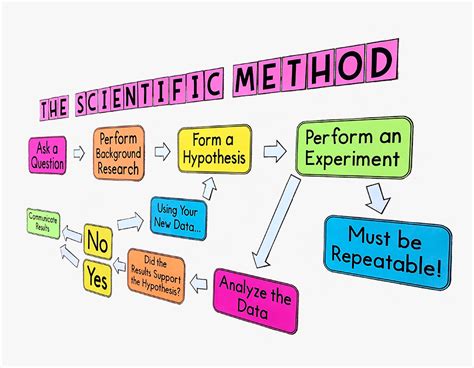 This Large Scientific Method Bulletin Board Poster Illustration Hd