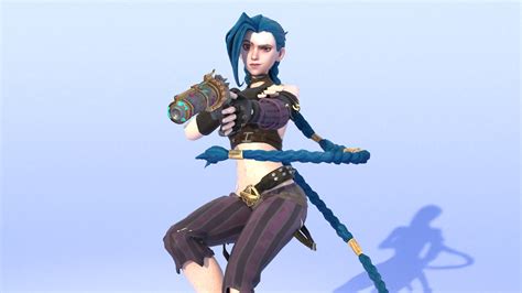 Modelo D Jinx Desnudo Arcano Turbosquid