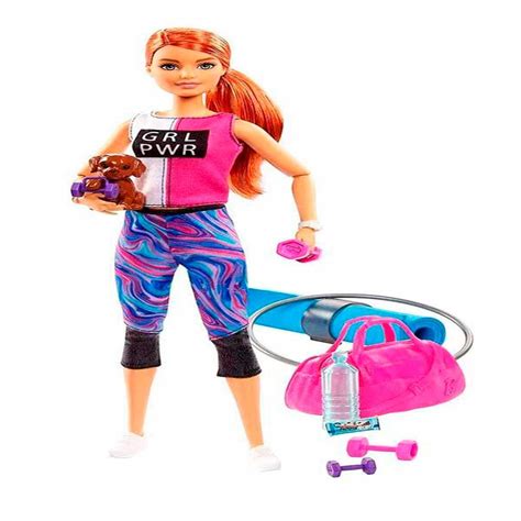 Boneca Barbie Fitness Com Cachorrinho Mattel Refgkh73