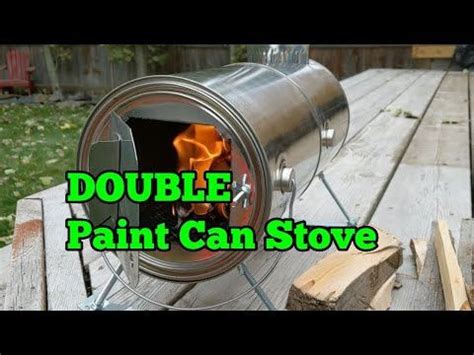 Catalytic heater in tent diy tent car heater. Double Paint Can Stove. DIY Hot Tent Heater. - YouTube