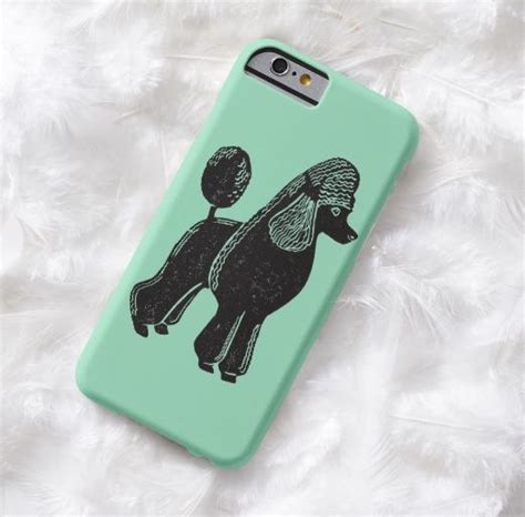 Black Standard Poodle Mint Iphone 6 Case Abigail Davidson Art
