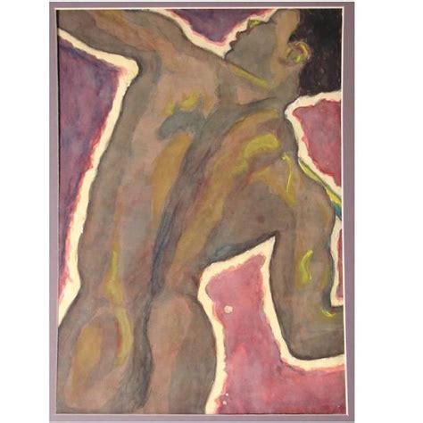 Black Male Nude Painting By Rowena Meeks Abdy For Sale At 1stdibs