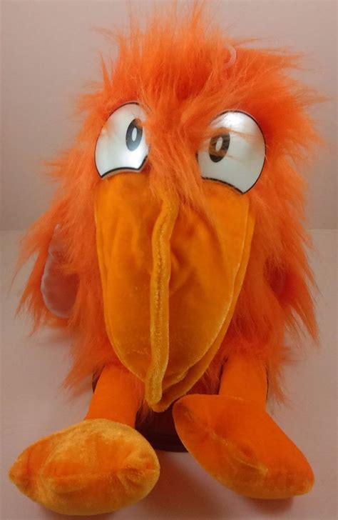 Kolden Toys Goofy Bird Hand Puppet Orange Plush Stuffed Animal Pretend