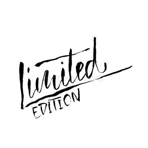 Limited Edition Ink Handwritten Lettering Modern Dry Brush