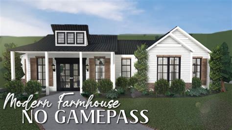 Bloxburg Modern Farmhouse No Gamepass Youtube