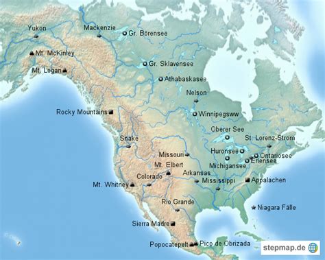 Usa Karte Flüsse Florida Karte Vereinigte Staaten