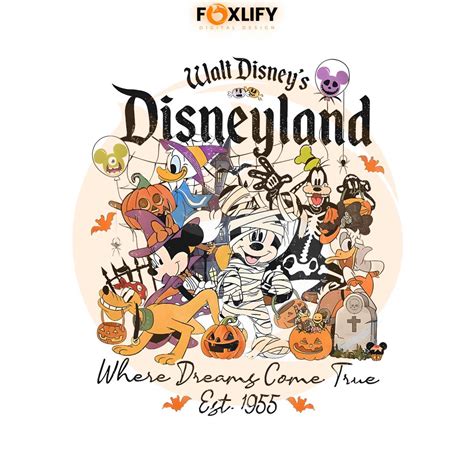 Disneyland Halloween Svg Where Dreams Come True Png