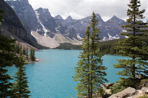 Moraine Lake In The Rocky Mountains Stock Image Image Of National