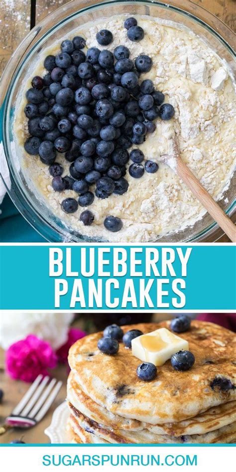 Blueberry Pancakes In 2022 Delicious Breakfast Recipes Peanut Butter