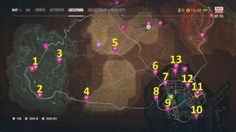 Nfs Payback All 19 Gas Station Locations With Full Map Image Youtube