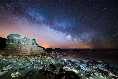 Amazing Outer Space Views Of Milky Way Viewed From Isle Of Wight