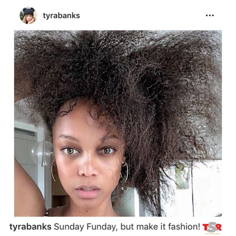 Tyra Banks Shows Off Her Natural Hair