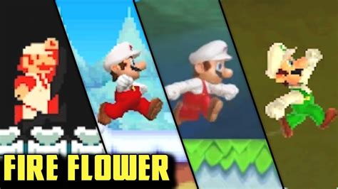 Evolution Of Fire Flower In Super Mario Series 1985 2013 Youtube