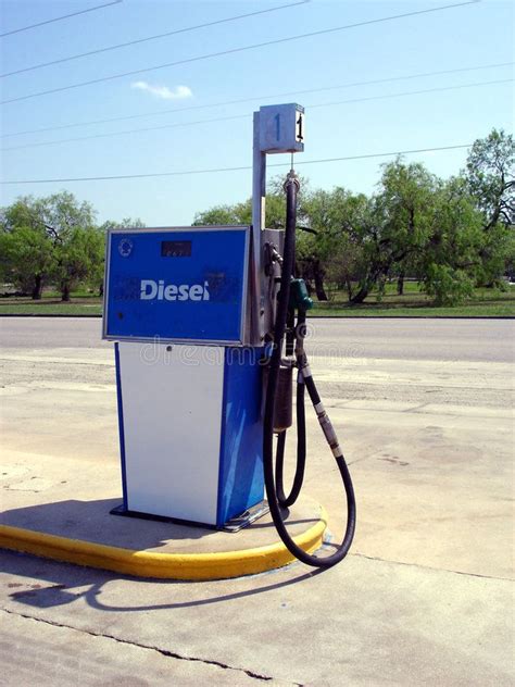 Diesel Pump A Blue And White Diesel Gas Pump Sponsored Blue