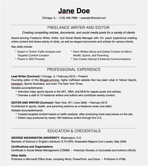 How To Put Freelance Work On Resume In 2023 With Samples Thejub