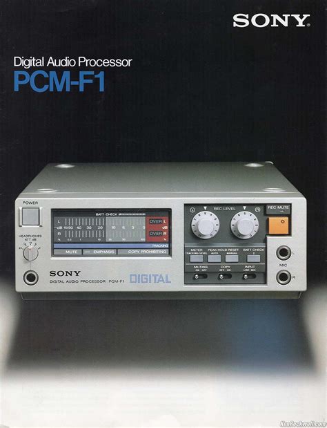 Sony Pcm F1 Review Digital Audio Sony Electronics Sony Digital