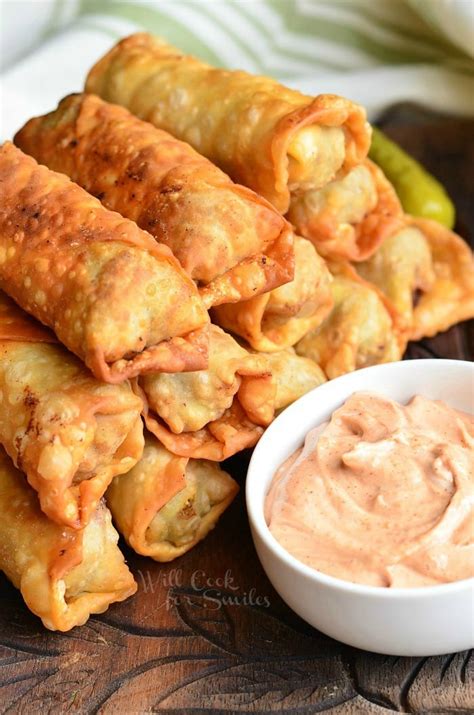 Cheeseburger Egg Rolls Will Cook For Smiles