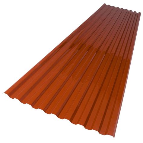 Suntuf 26 In X 6 Ft Red Brick Polycarbonate Roof Panel