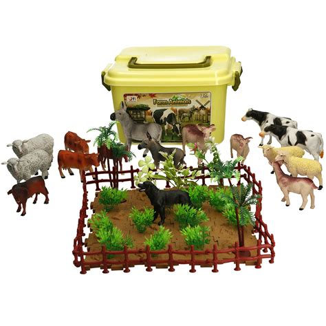 Buy 60 Pieces Farm Animals Figures Toy Realistic Action Animals In