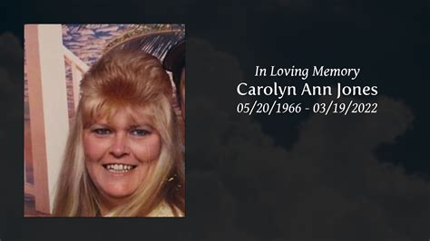 Carolyn Ann Jones Tribute Video
