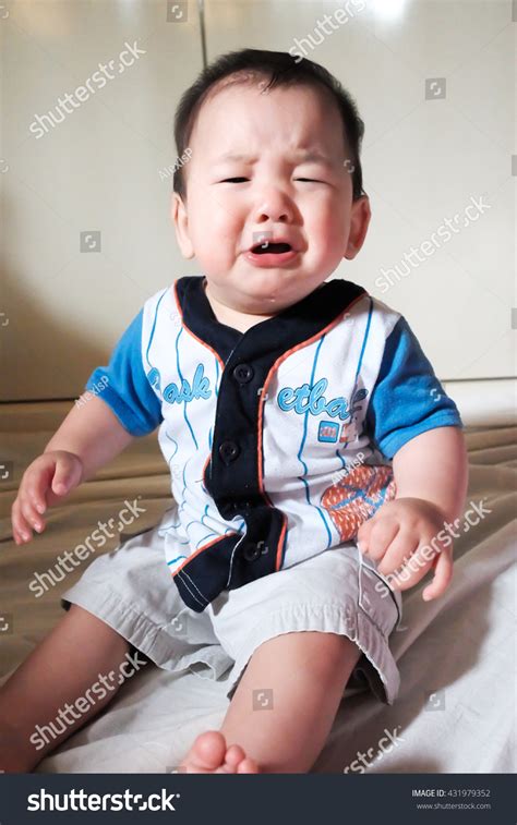 Crying Baby Sit On Floor Stock Photo 431979352 Shutterstock