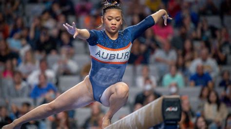 Auburn Gymnastics Suni Lee Wins All Around Title In Season Opener