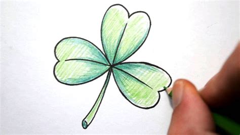 How To Draw A Shamrock Youtube