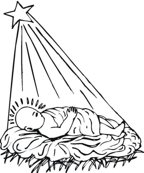 Printable Baby Jesus Coloring Page Download Print Or Color Online