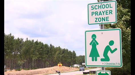 'School Prayer Zone' road signs going up ahead of new school year ...