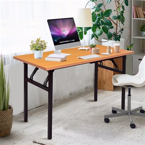 Giantex Portable Folding Computer Desk Pc Laptop Table Modern Wood
