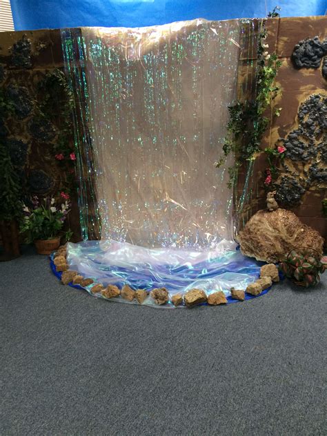 Journey Off The Map Vbs 2015 Waterfall Decoration Diy Waterfall Front