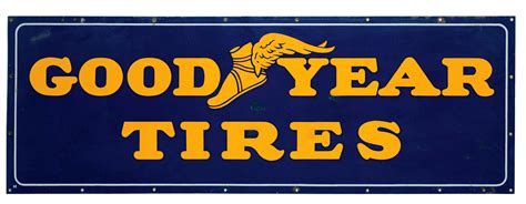 Lot Detail Goodyear Tires Porcelain Service Station Sign
