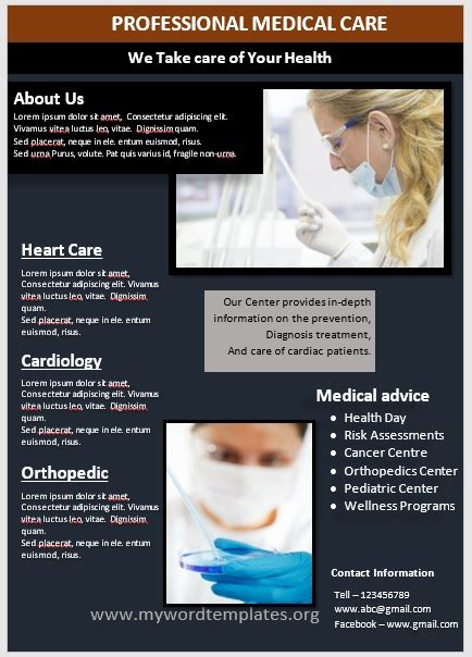 11 Free Medical Poster Templates My Word Templates