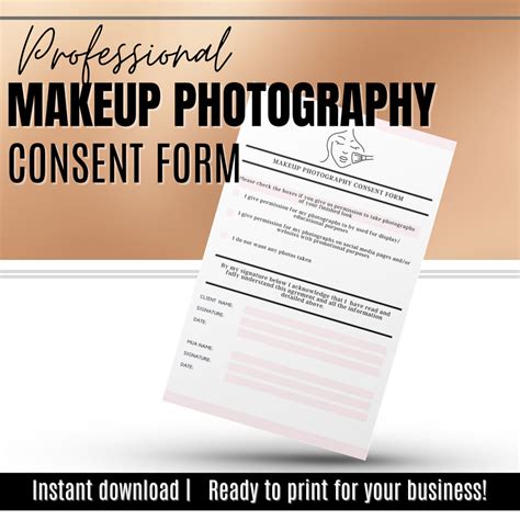 Editable Makeup Artist Forms Bundle Client Consultation Form Client