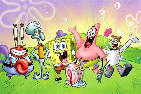 Spongebob Squarepants Characters Wallpaper Image Wallpaper Collections Images And Photos Finder