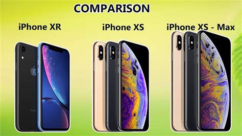 Apple Iphone Xr Vs Apple Iphone Xs Max Vs Apple Iphone Xs
