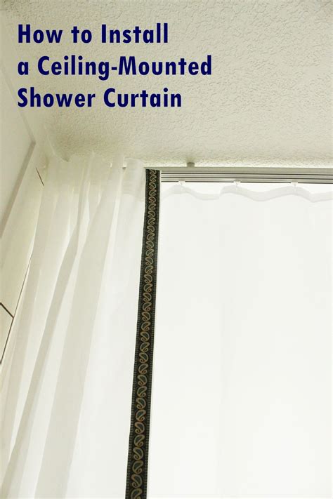 If you see sagging, install a support bracket from the ceiling to hold the. How to Install a Ceiling-Mounted Shower Curtain