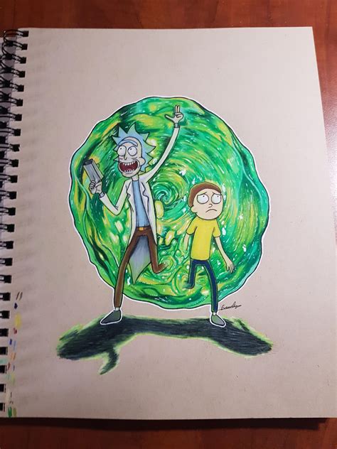 Drawing Of Rick And Morty Rdrawing