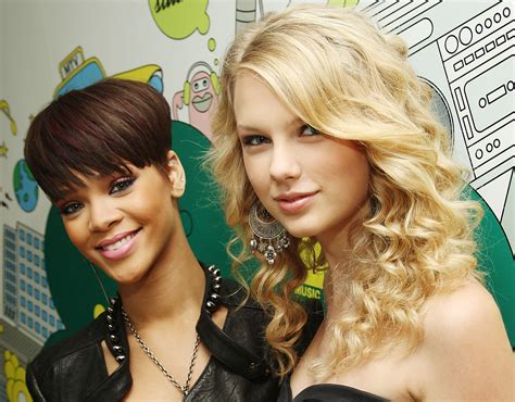 are rihanna and taylor swift friends the singers have 1 odd similarity