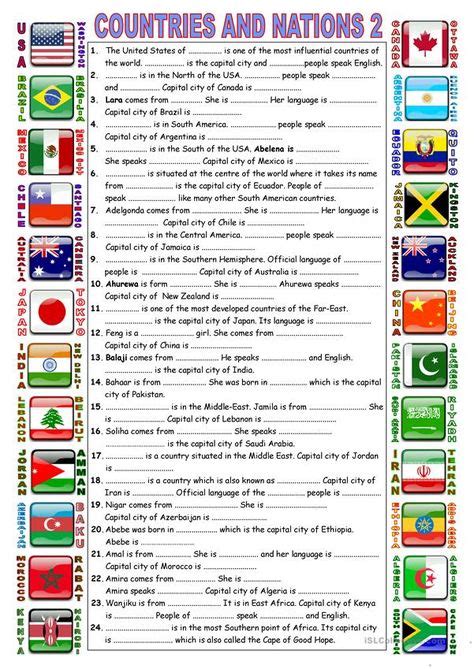 Countries 2 English Grammar Book English Language Learning